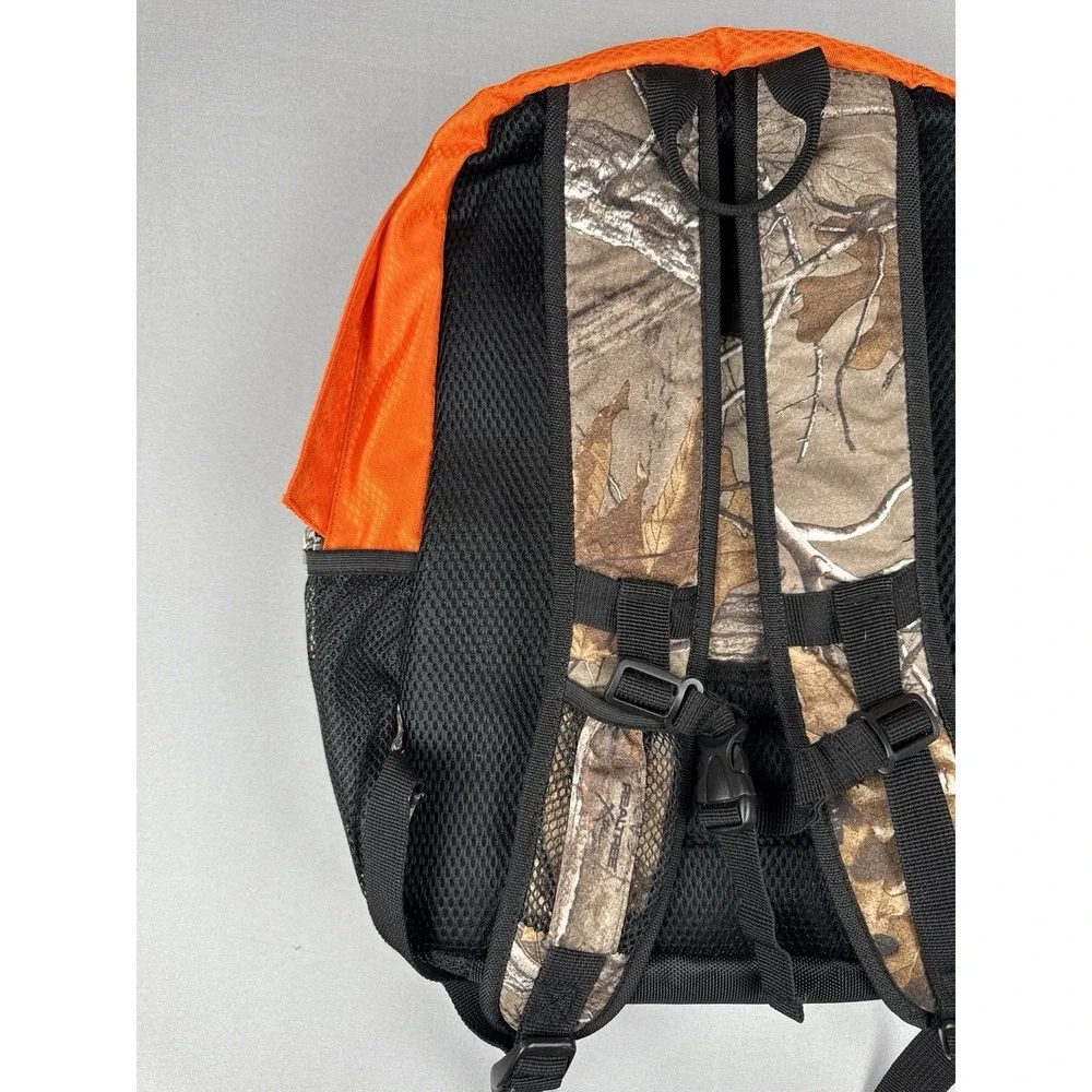 Realtree Camo Backpack Blaze Orange Hunting Day Pack Outdoor Hiking